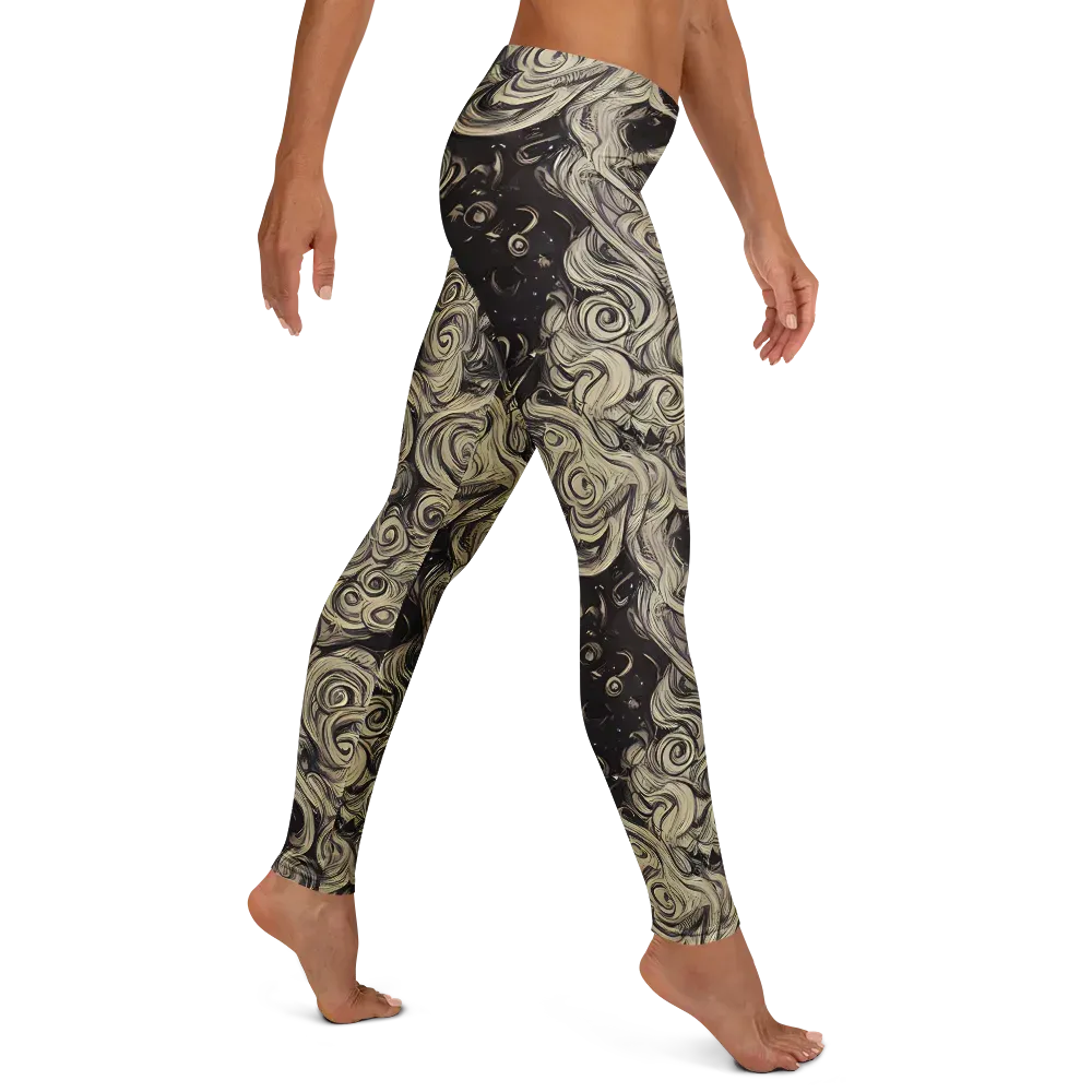 Ivory Whirlpool on Leggings — Right