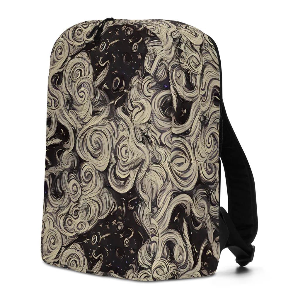 Ivory Whirlpool on Minimalist Backpack — Left