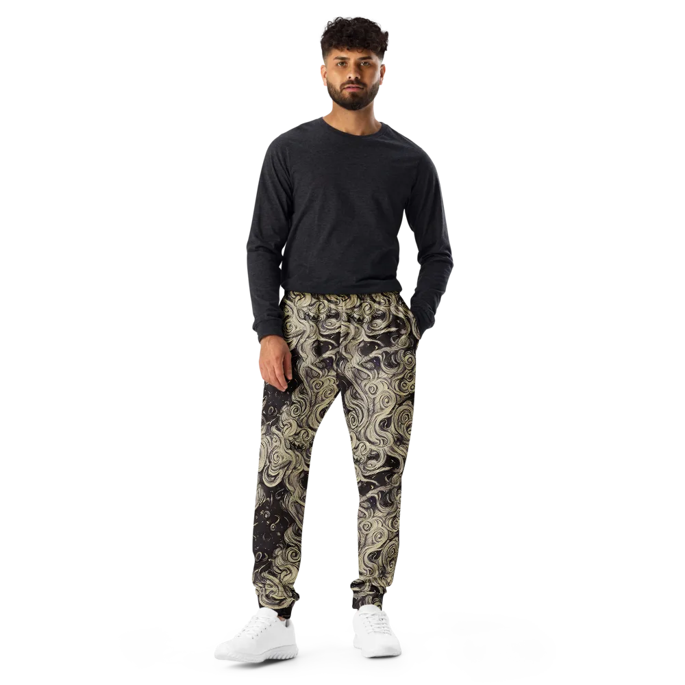 Ivory Whirlpool on Men's Joggers — Front