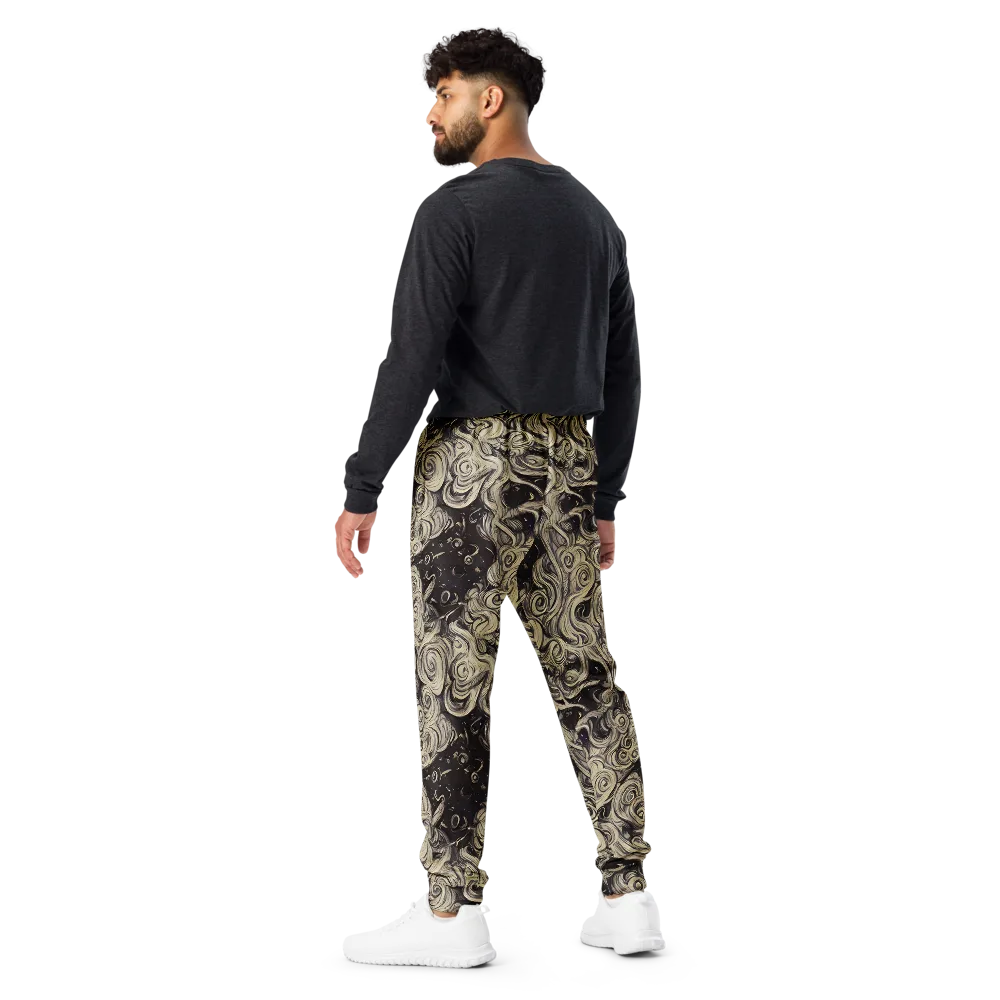 Ivory Whirlpool on Men's Joggers — Back