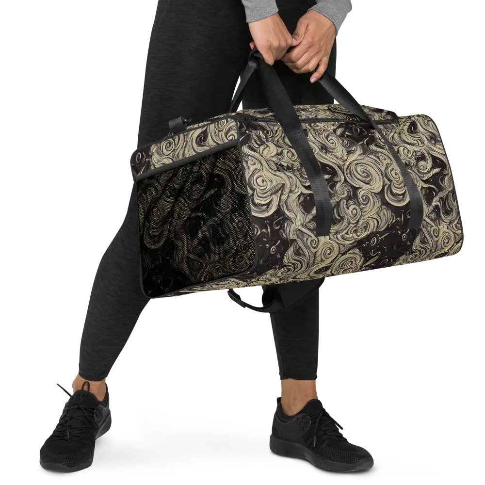 Ivory Whirlpool on Duffle Bag — Right Front
