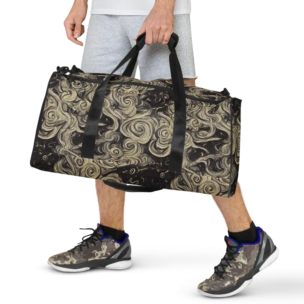 Ivory Whirlpool on Duffle Bag — Front