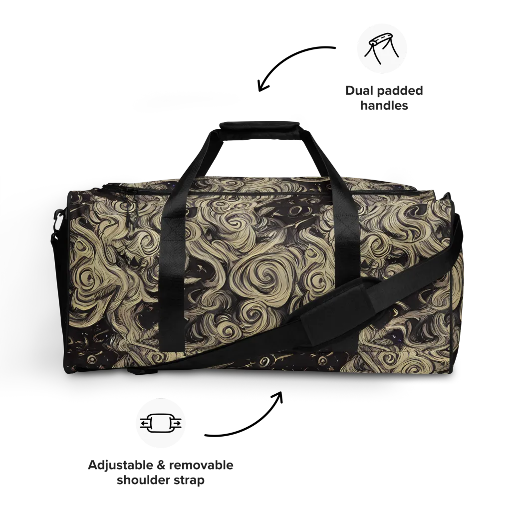 Ivory Whirlpool on Duffle Bag — Front