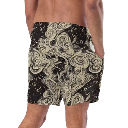 Ivory Whirlpool on a Swim Trunks
