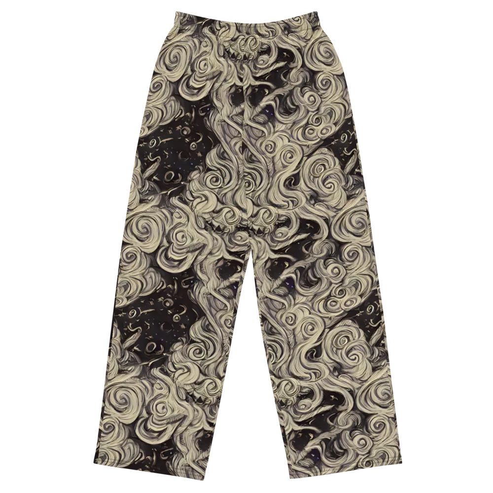 Ivory Whirlpool on Wide-Leg Pants — Front