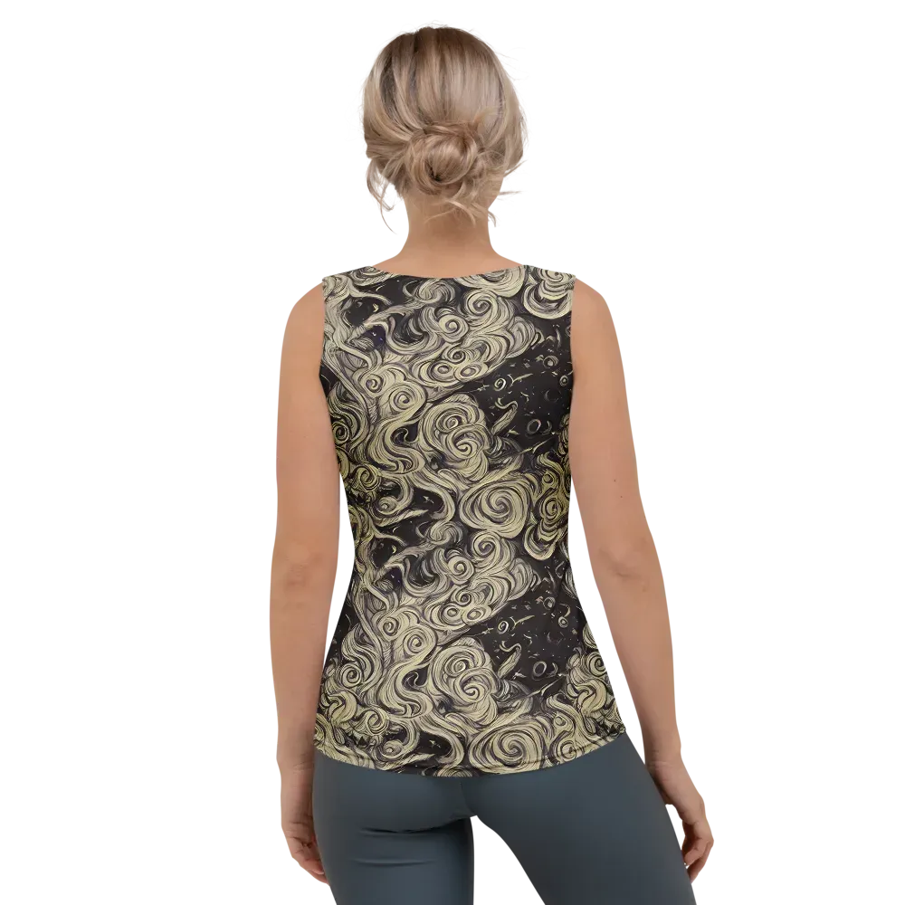 Ivory Whirlpool on Women's Tank Top — Back