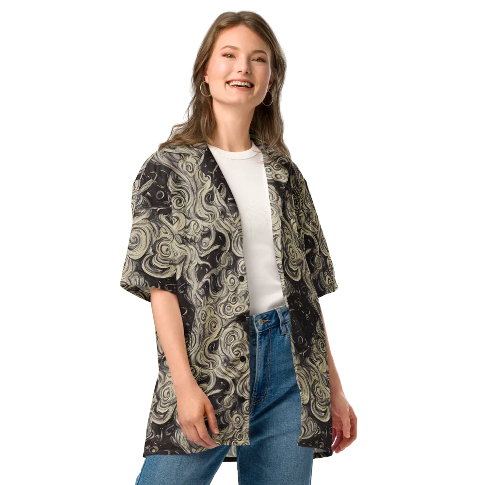 Ivory Whirlpool on Button Shirt — Front