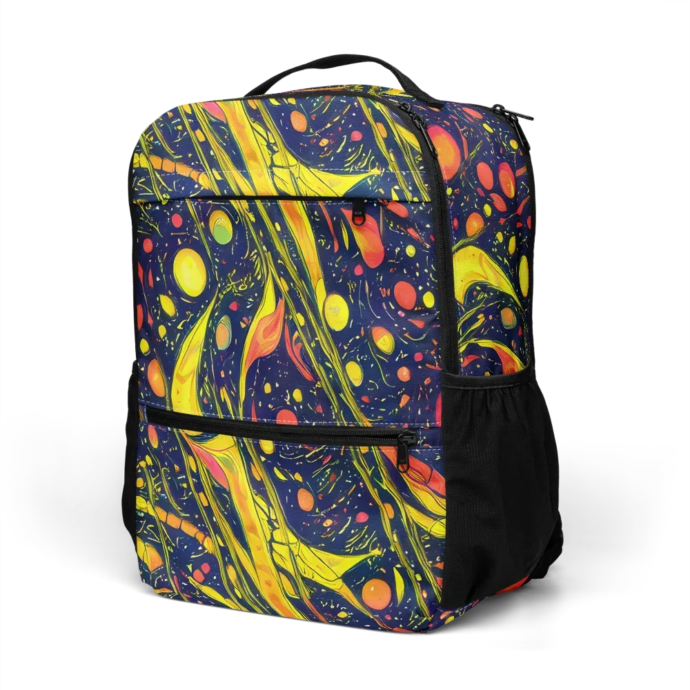 Citrus Vortex on Utility Backpack — Left Front