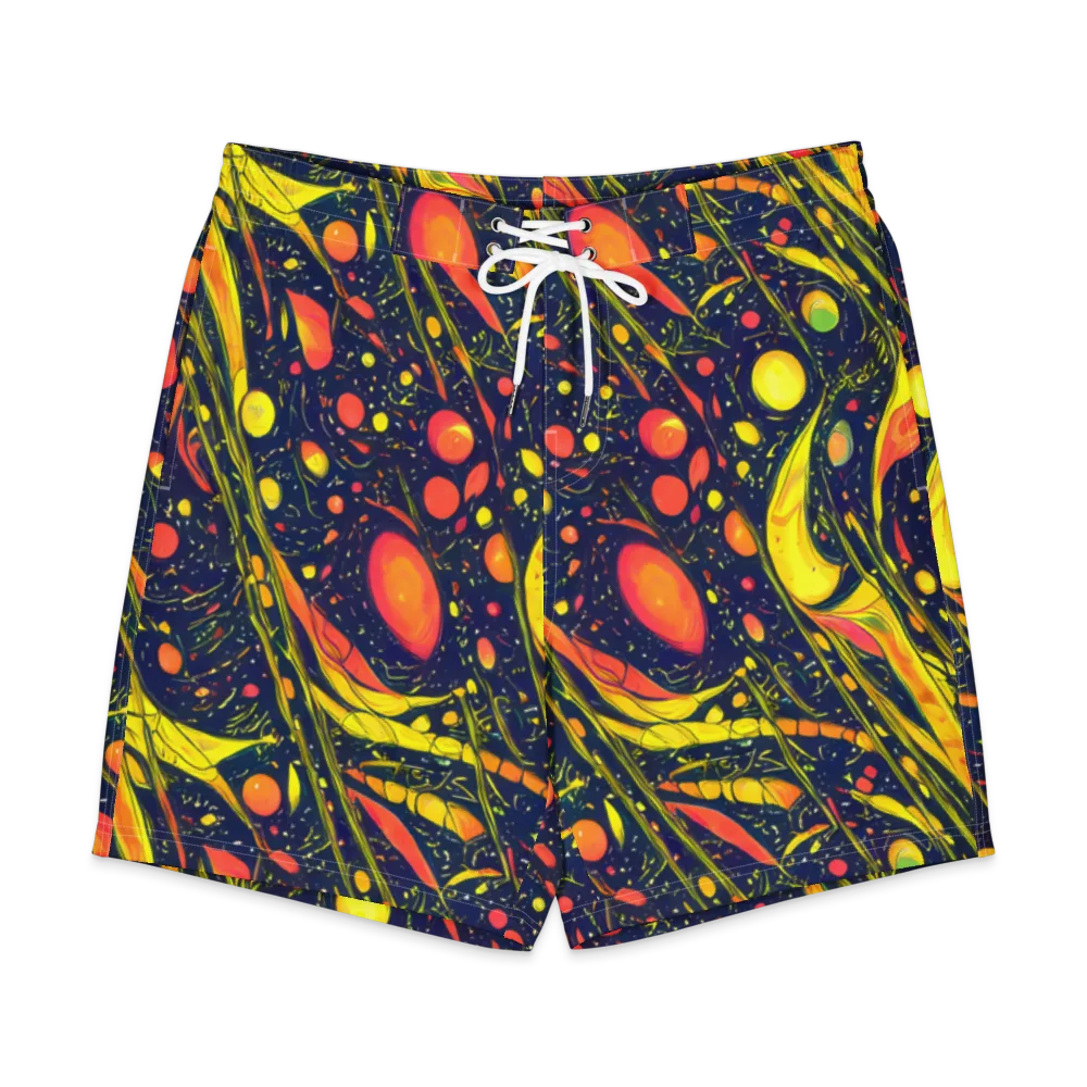 Citrus Vortex on Men's Board Shorts — Front