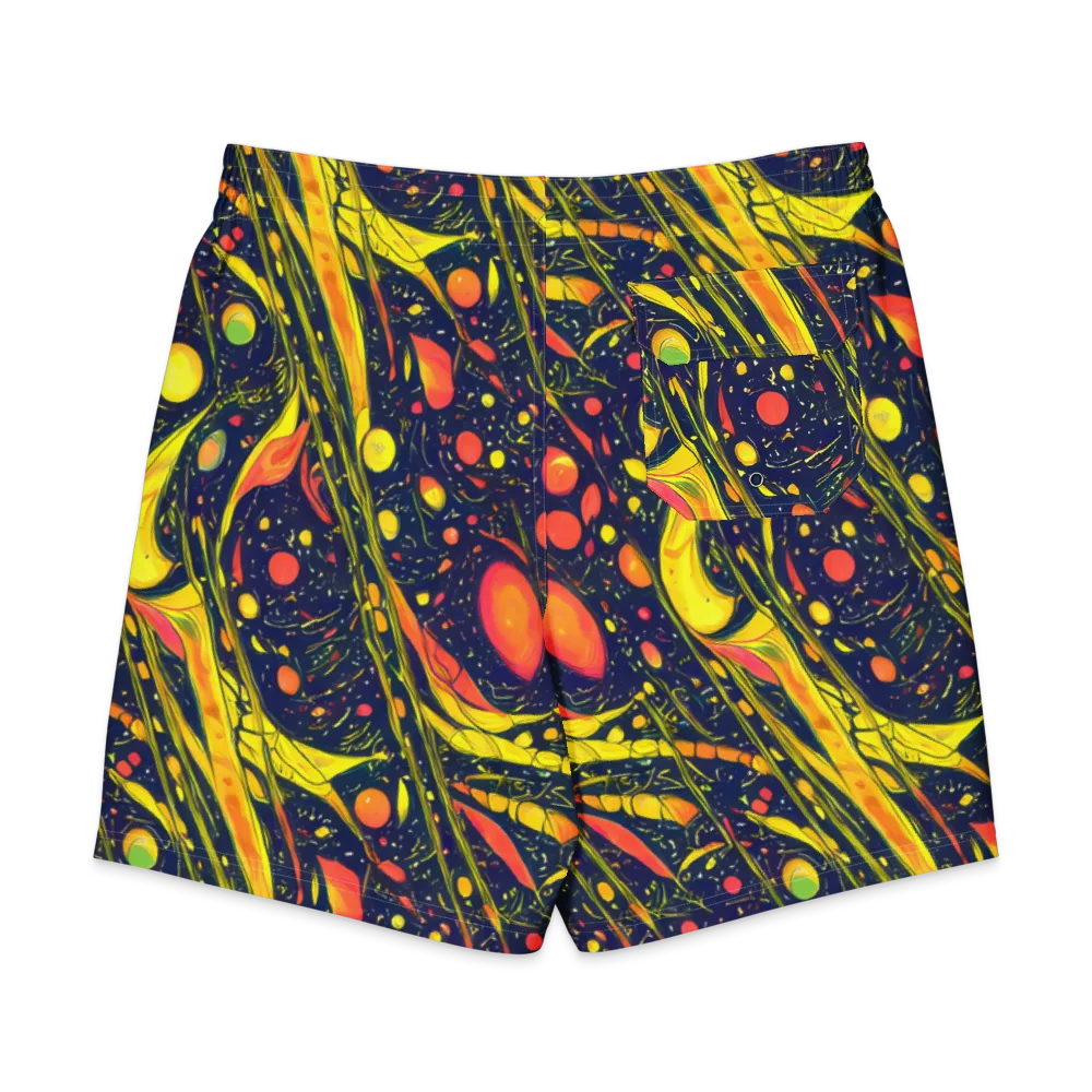 Citrus Vortex on Men's Board Shorts — Back