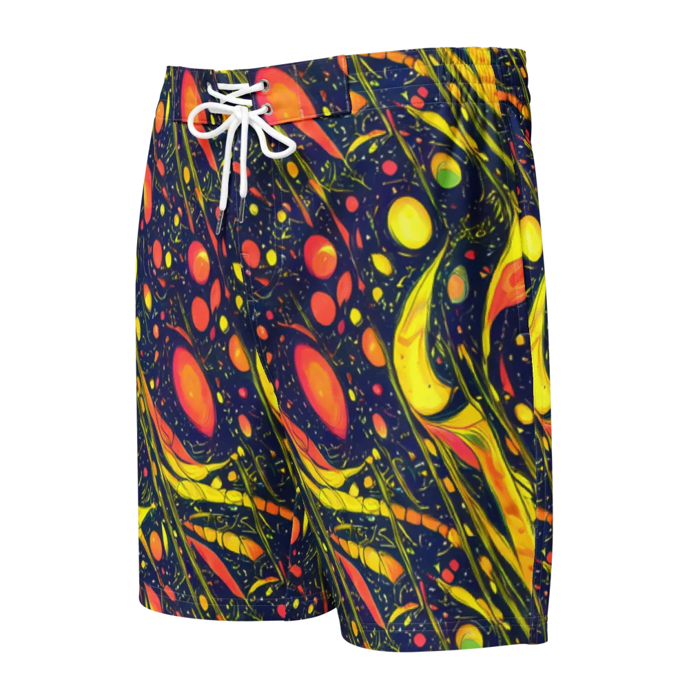 Citrus Vortex on Men's Board Shorts — Front