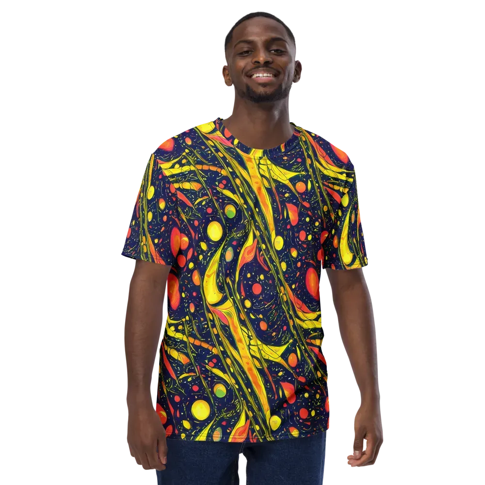 Citrus Vortex on Men's Crew Neck T-Shirt — Front