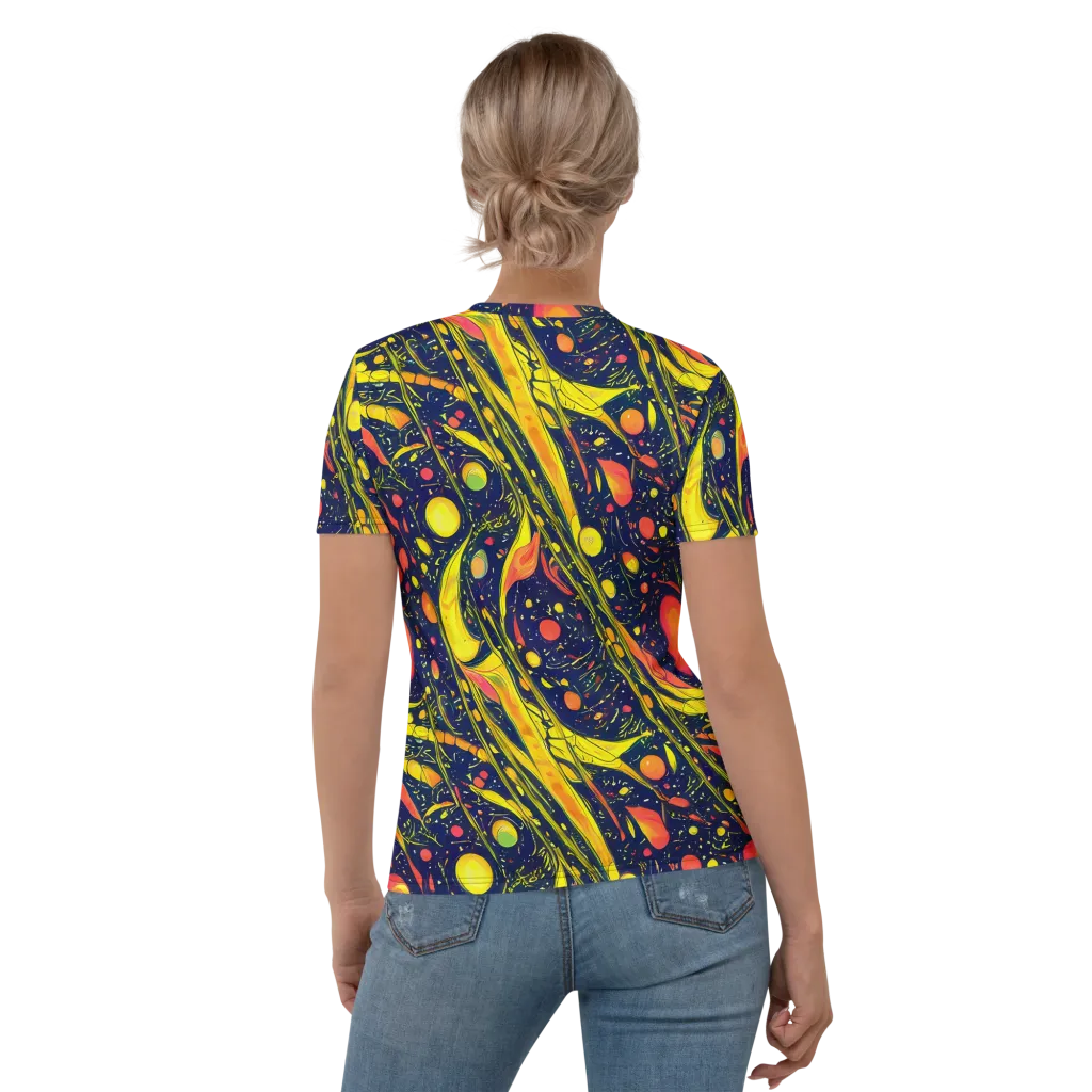 Citrus Vortex on Women's Crew Neck T-Shirt — Back
