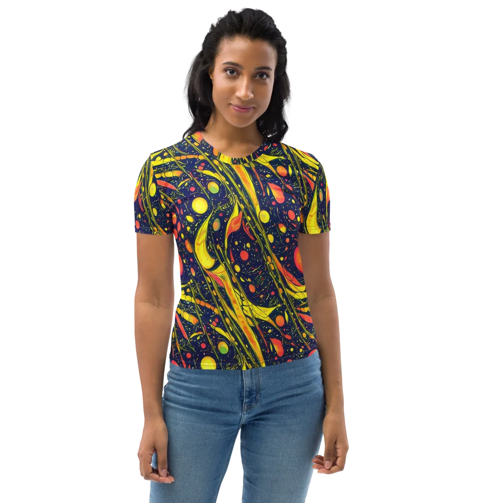 Citrus Vortex on Women's Crew Neck T-Shirt — Front