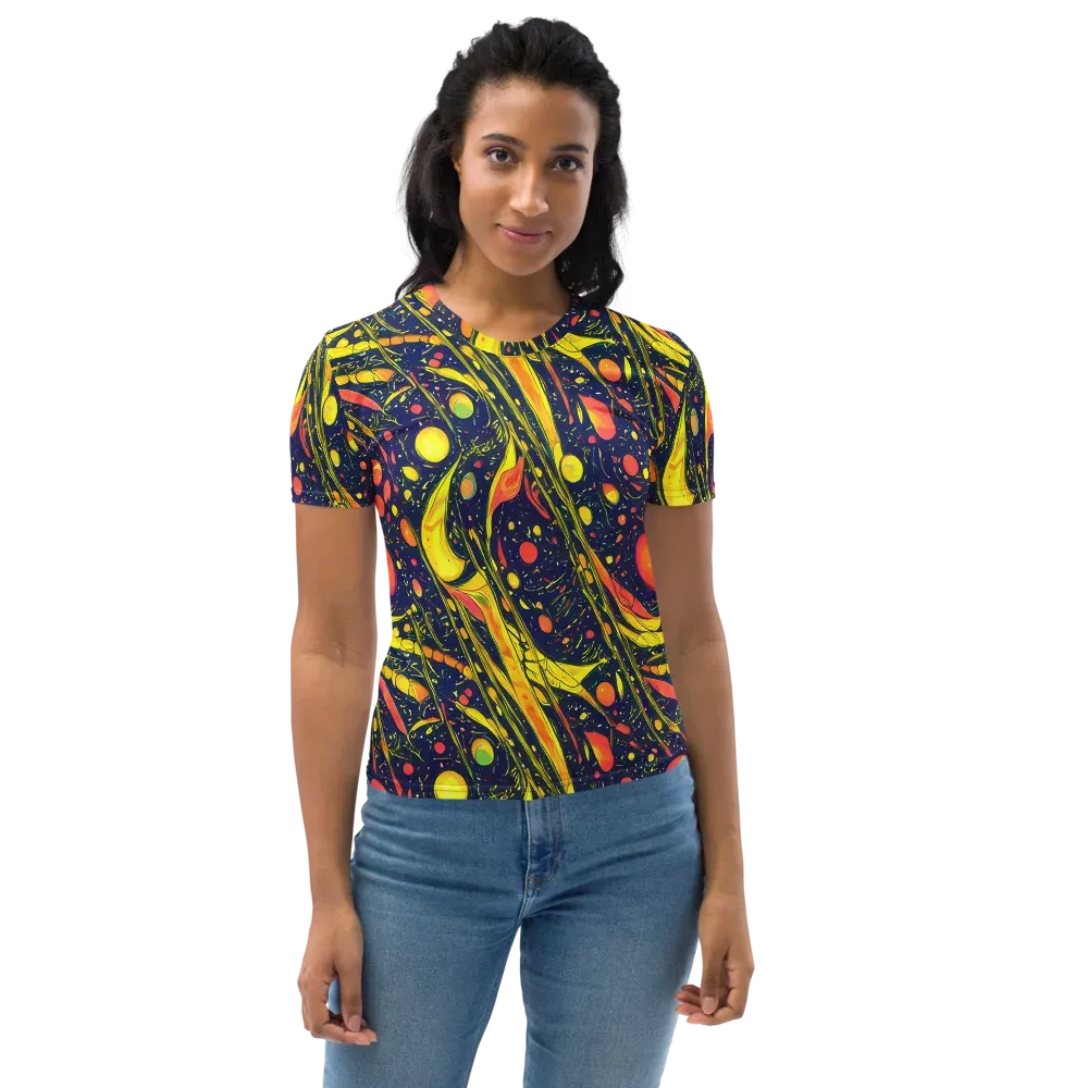 Citrus Vortex on Women's Crew Neck T-Shirt — Front
