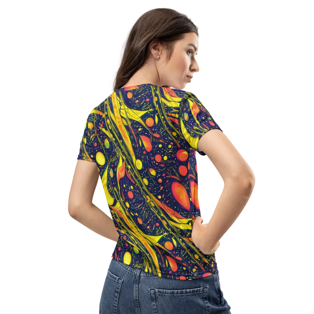 Citrus Vortex on Women's Crew Neck T-Shirt — Back