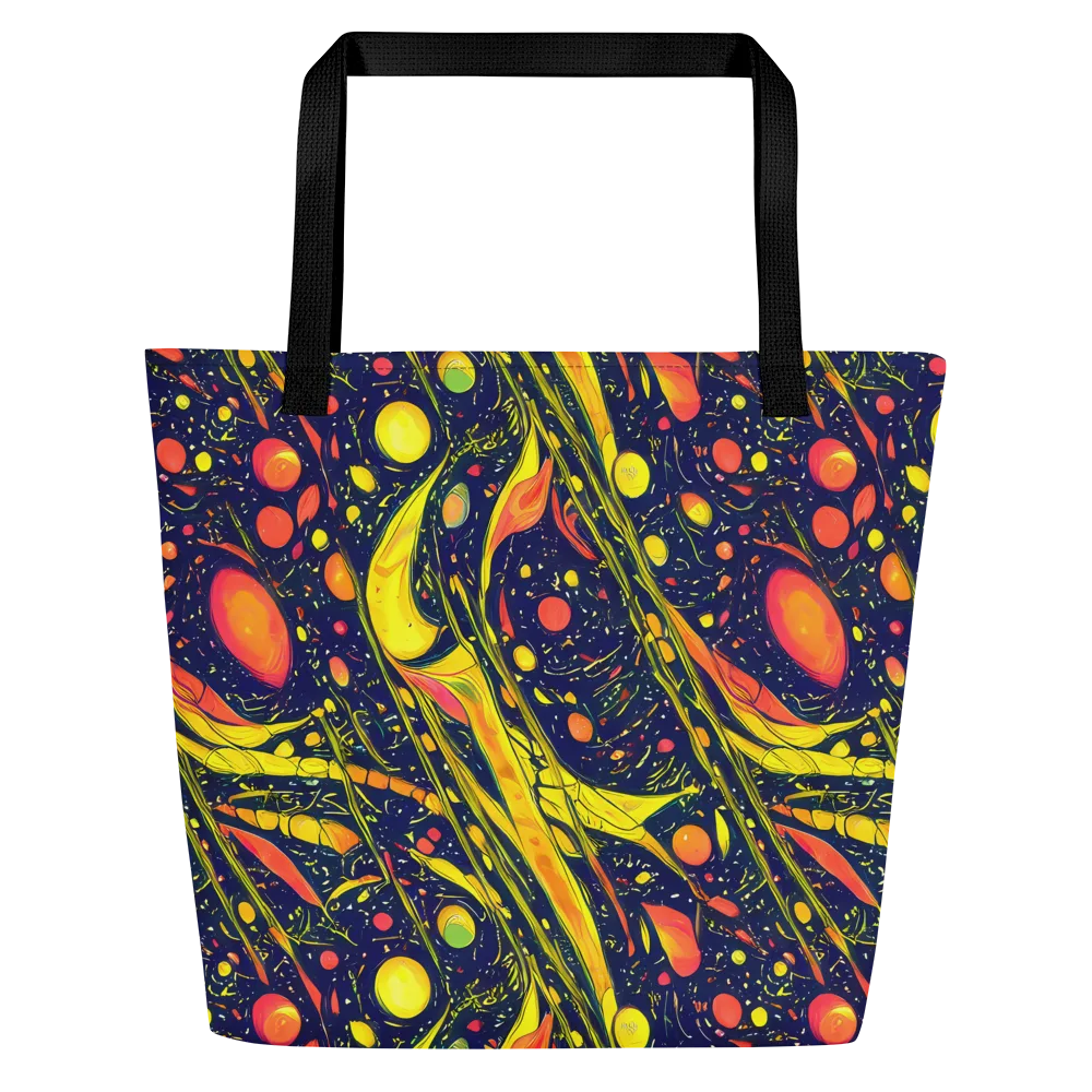 Citrus Vortex on Large Tote Bag W/ Pocket — Front