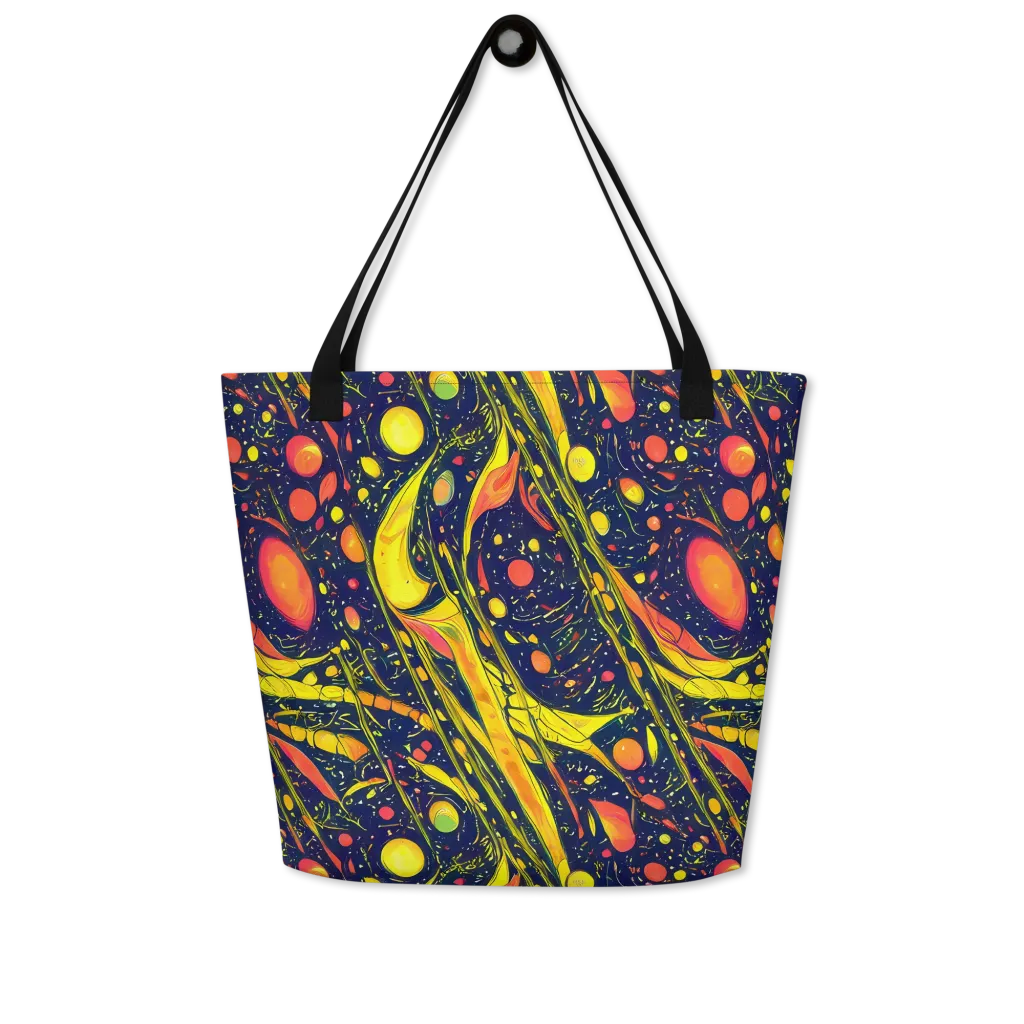 Citrus Vortex on Large Tote Bag W/ Pocket — Front