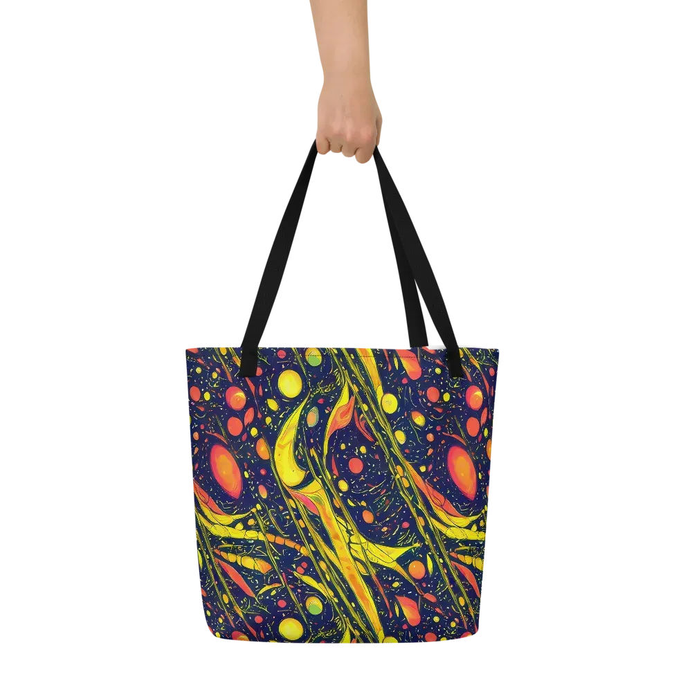 Citrus Vortex on Large Tote Bag W/ Pocket — Front
