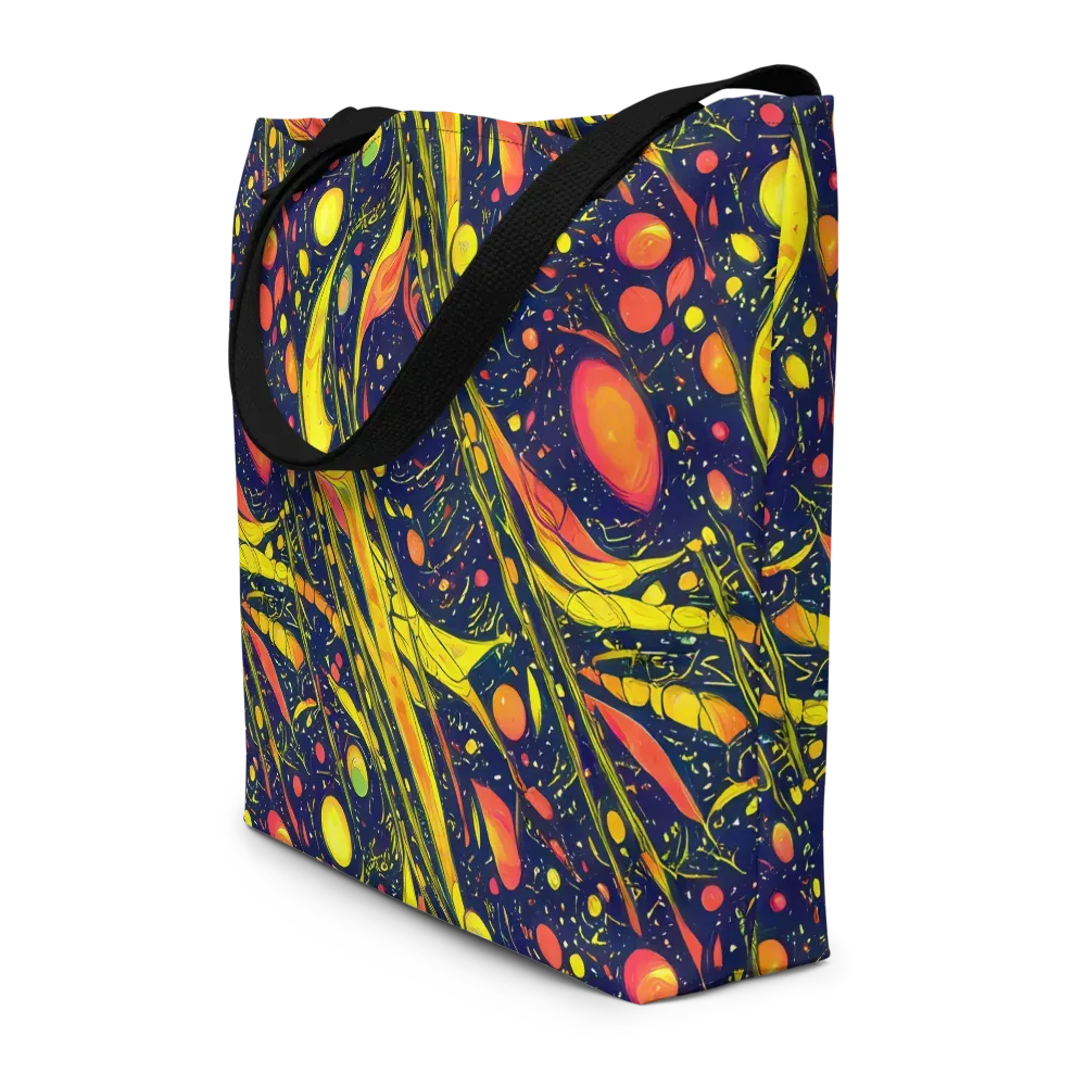 Citrus Vortex on Large Tote Bag W/ Pocket — Front