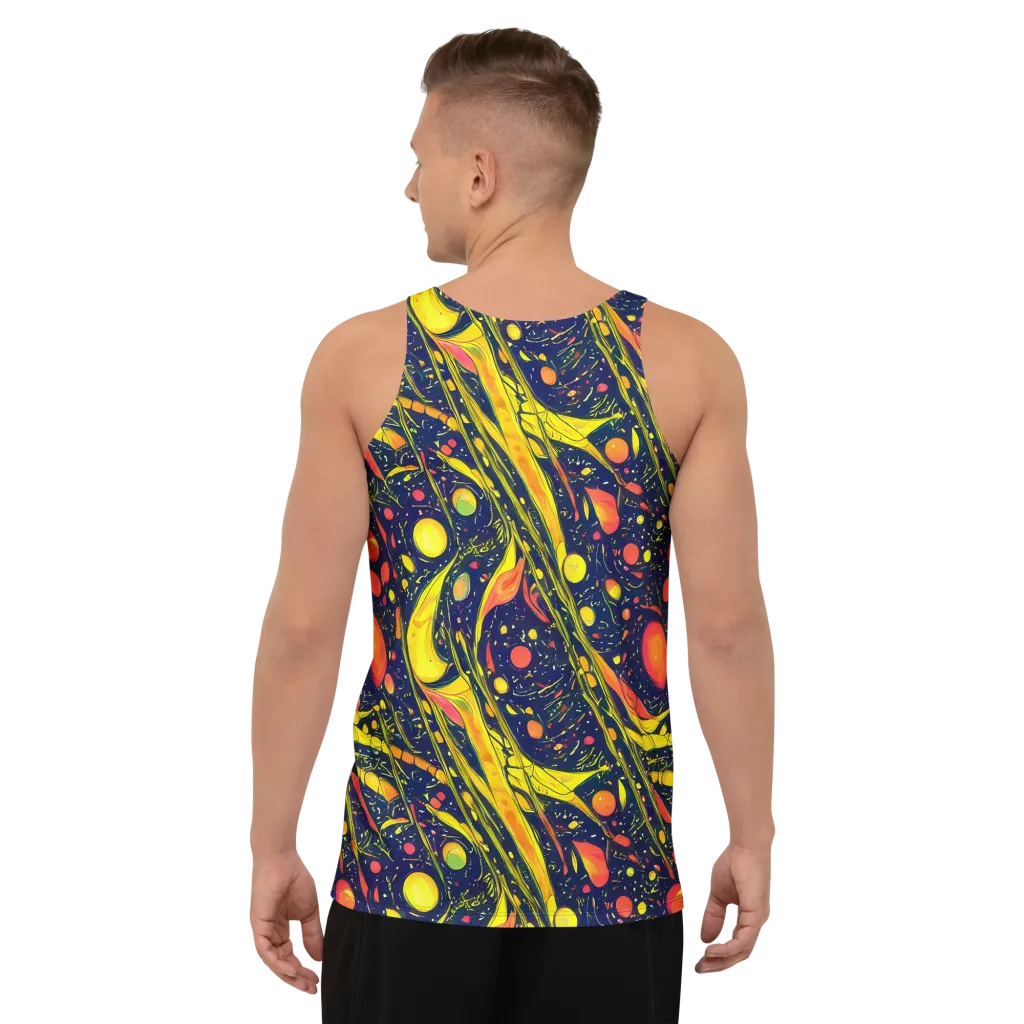Citrus Vortex on Men's Tank Top — Back