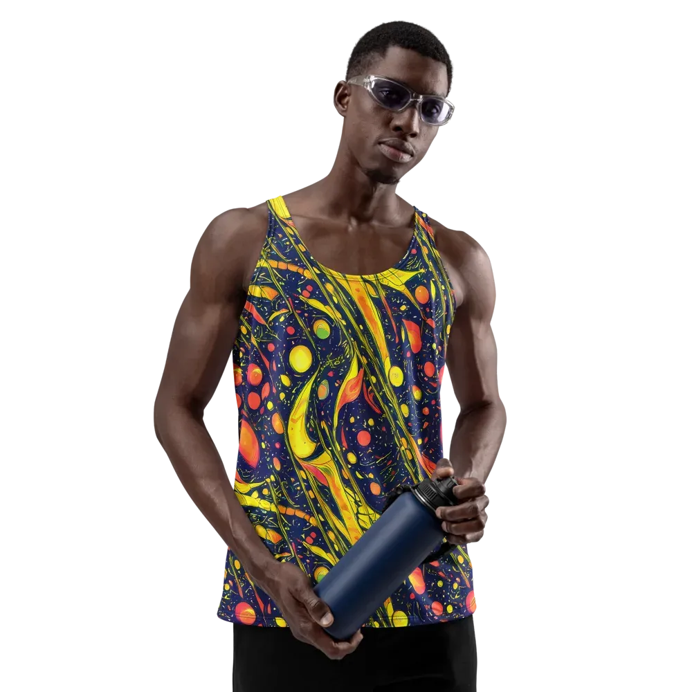Citrus Vortex on Men's Tank Top — Front