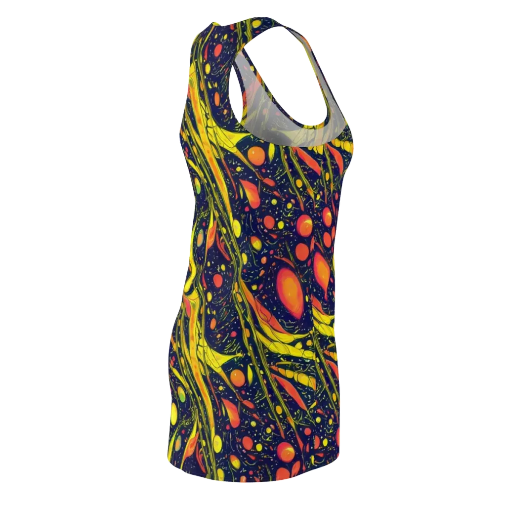 Citrus Vortex on Racerback Dress — Back Side