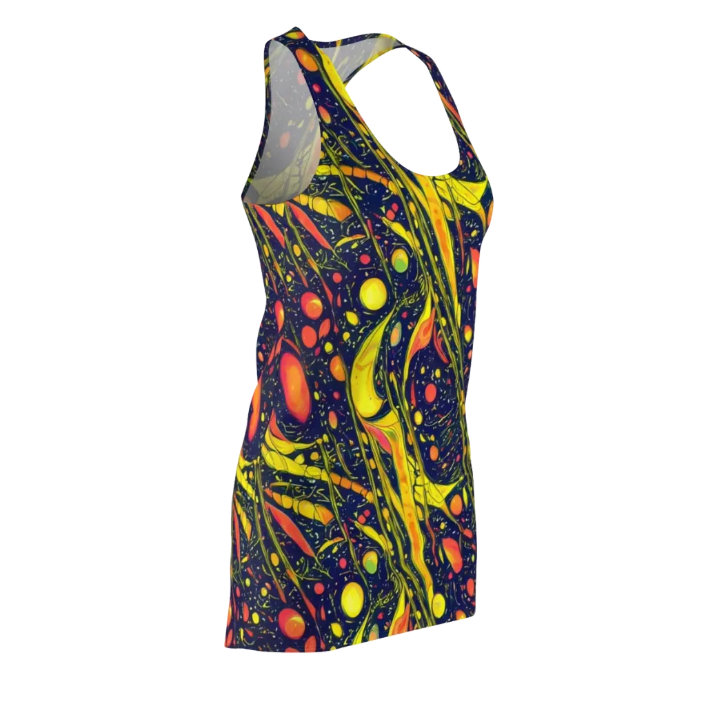 Citrus Vortex on Racerback Dress — Front Side