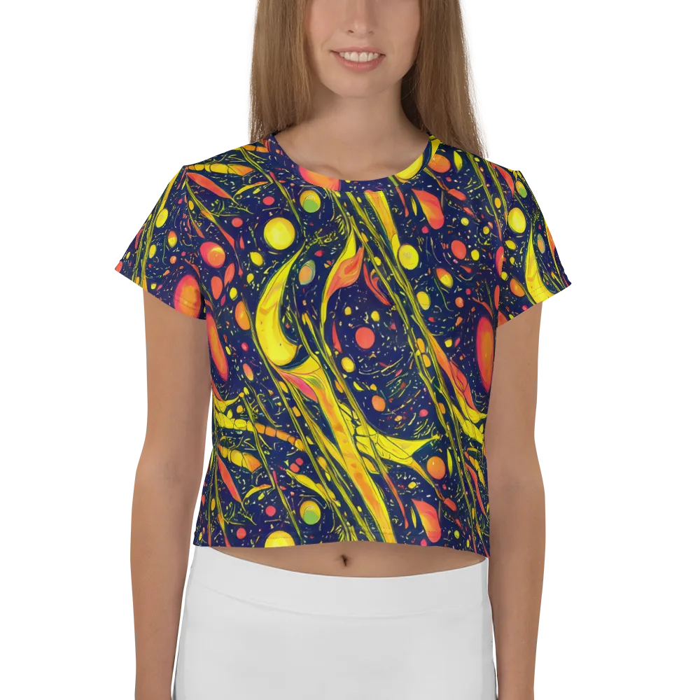 Citrus Vortex on Crop Tee — Front