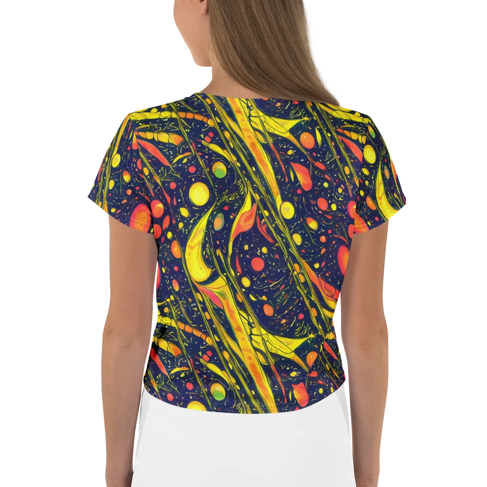 Citrus Vortex on Crop Tee — Back