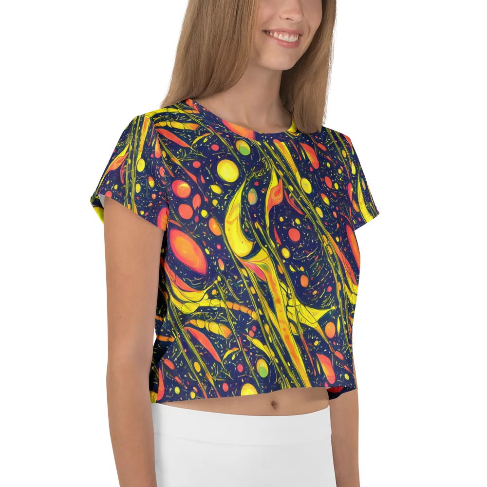 Citrus Vortex on Crop Tee — Right