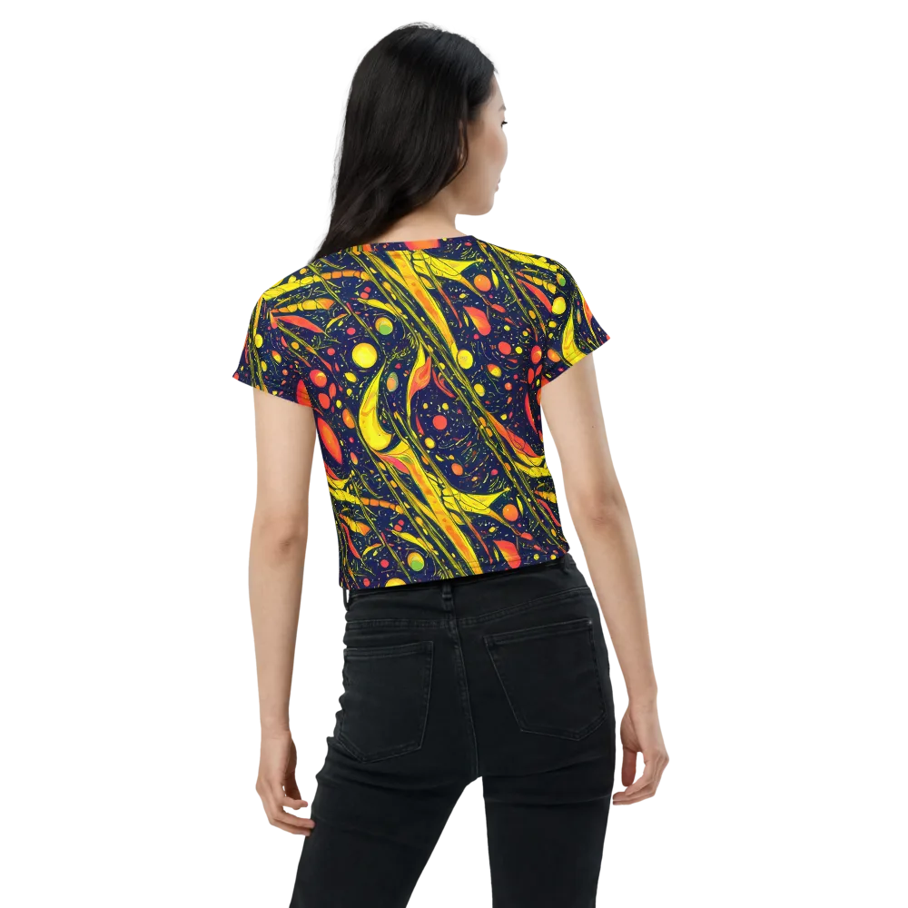 Citrus Vortex on Crop Tee — Back