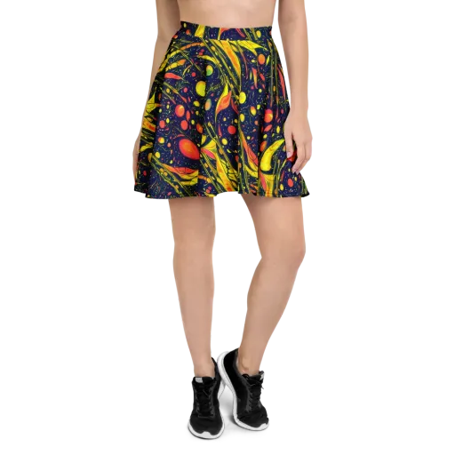 Citrus Vortex on a Skater Skirt