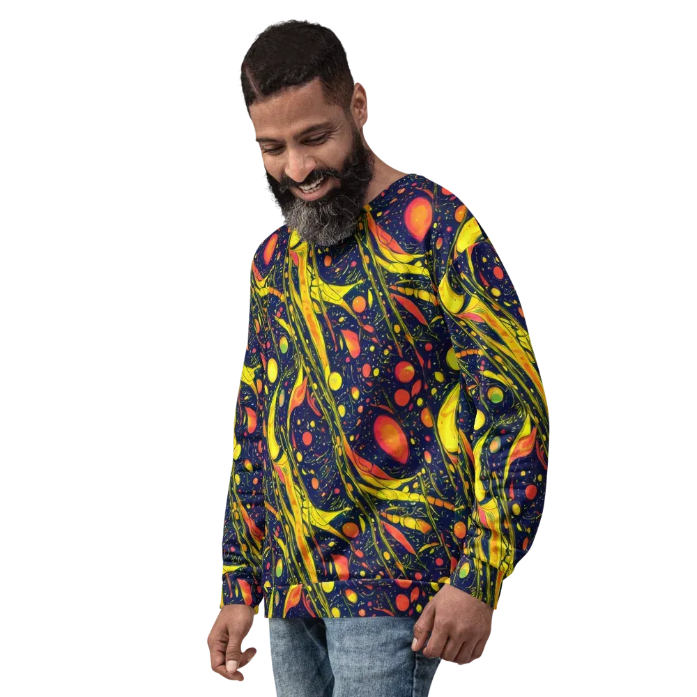 Citrus Vortex on Sweatshirt — Left Front