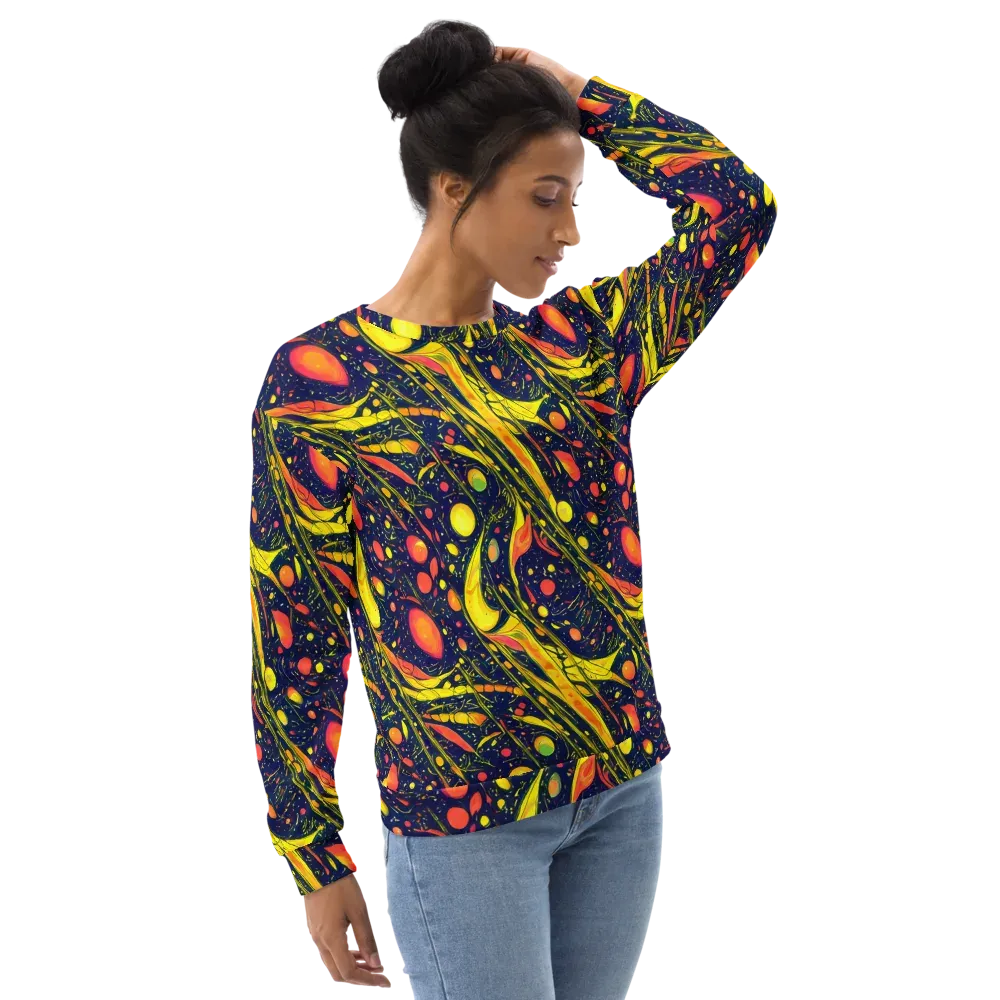 Citrus Vortex on Sweatshirt — Right Front