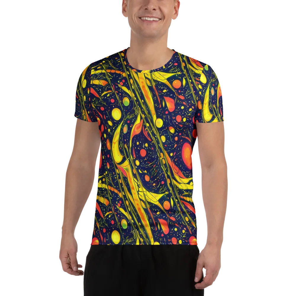 Citrus Vortex on Men's Athletic T-Shirt — Front