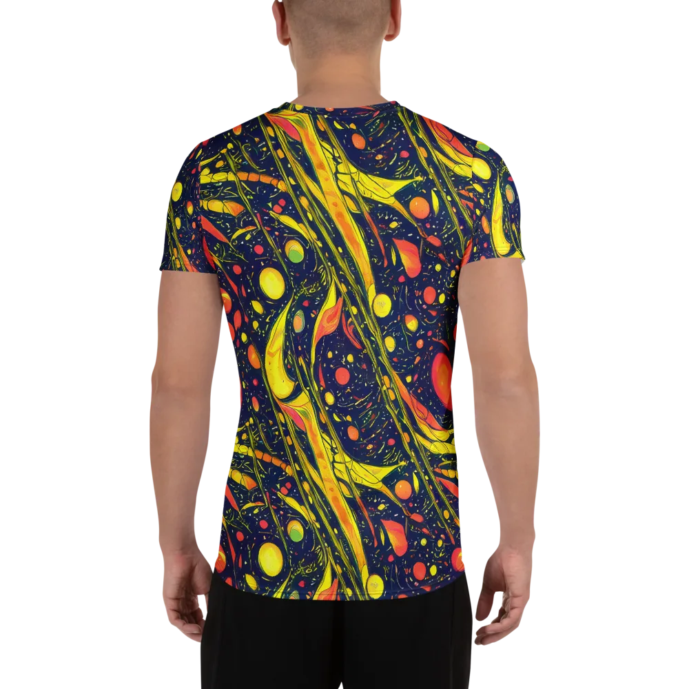 Citrus Vortex on Men's Athletic T-Shirt — Back