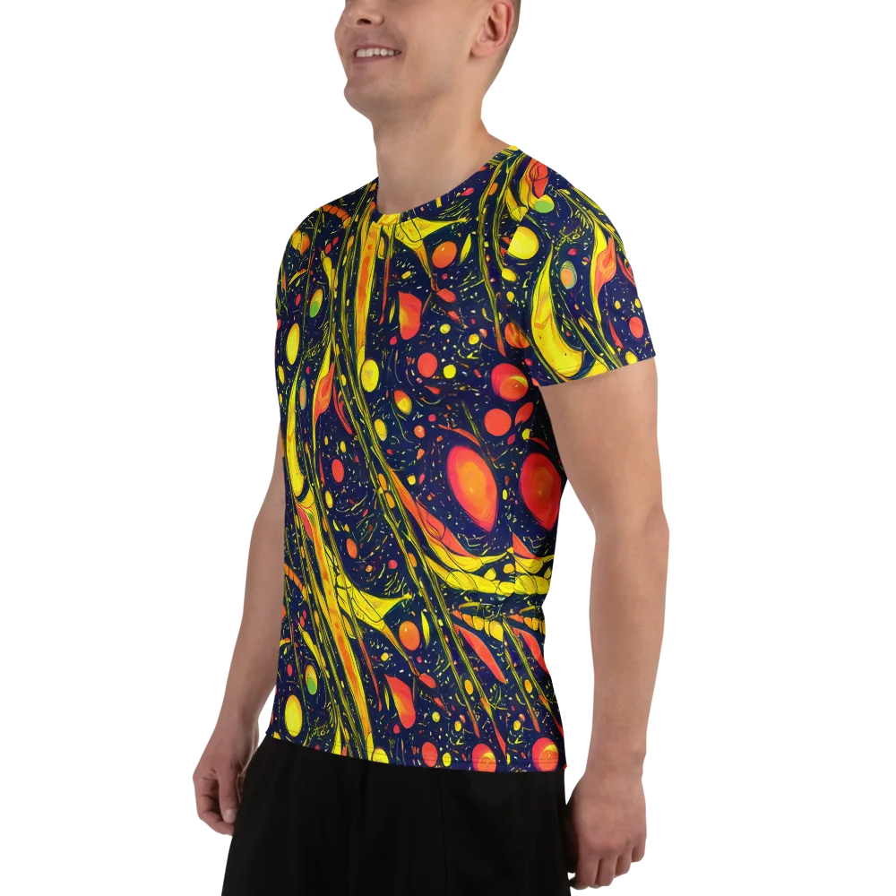 Citrus Vortex on Men's Athletic T-Shirt — Left