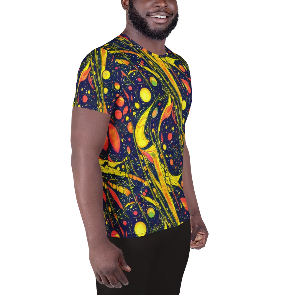 Citrus Vortex on Men's Athletic T-Shirt — Right
