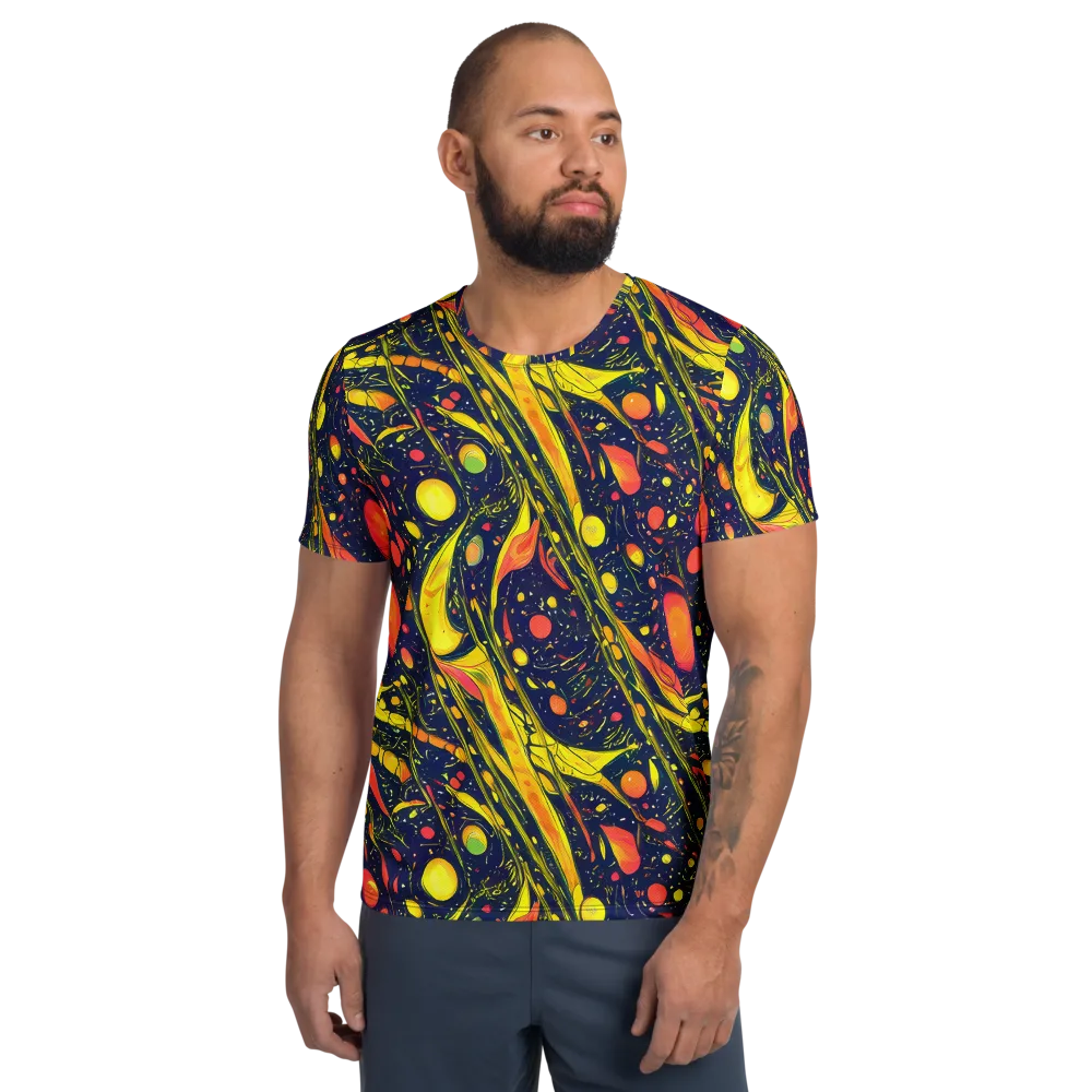 Citrus Vortex on Men's Athletic T-Shirt — Front
