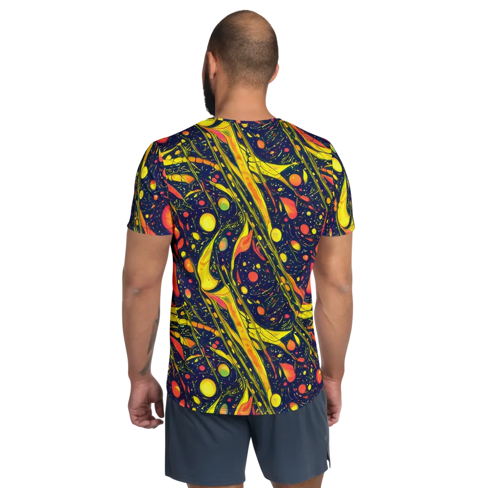 Citrus Vortex on Men's Athletic T-Shirt — Back