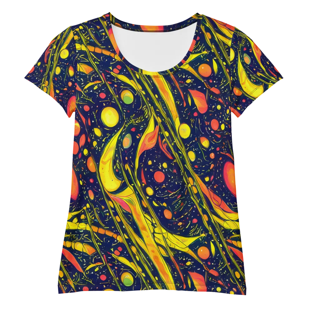 Citrus Vortex on Women's Athletic T-Shirt — Front