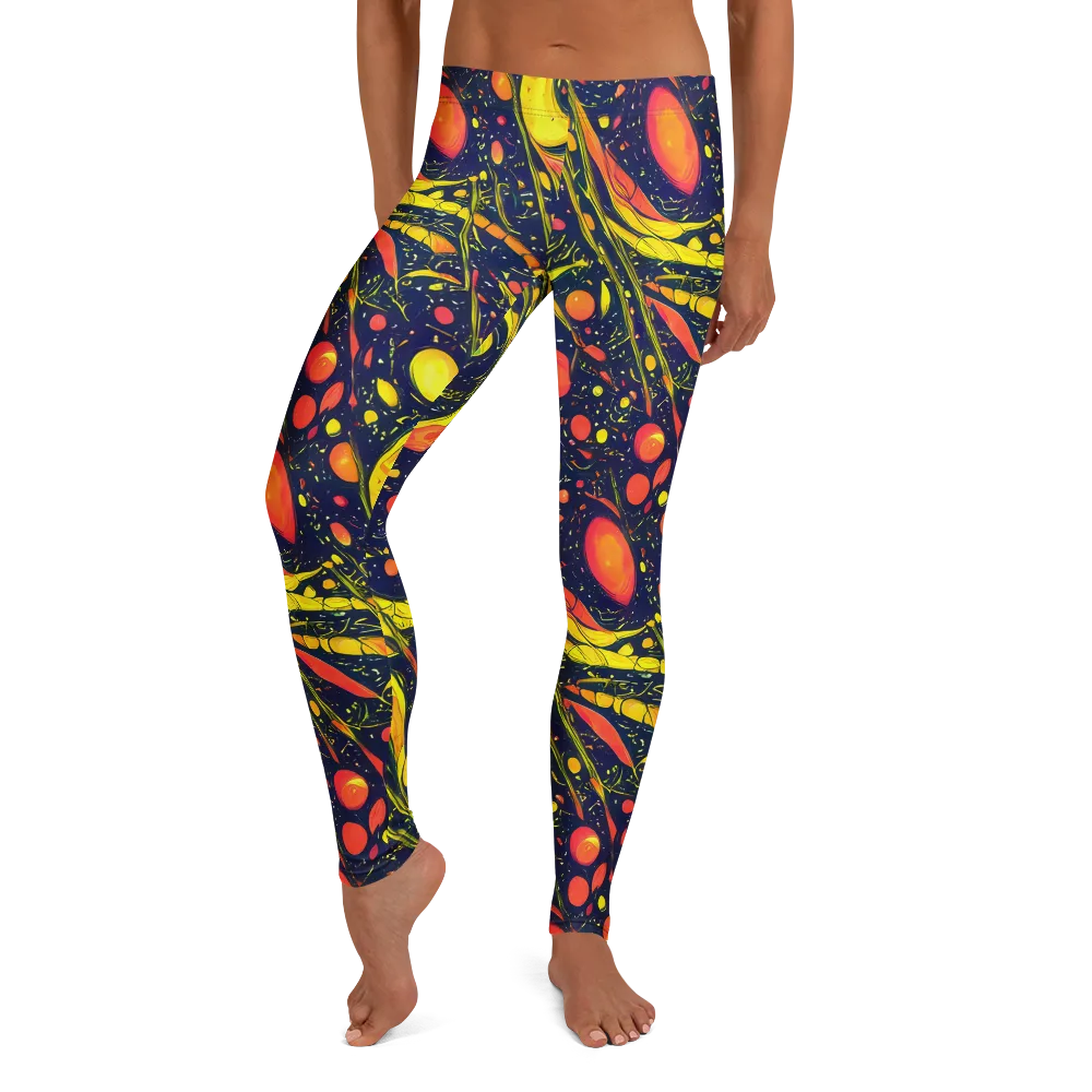 Citrus Vortex on Leggings — Front