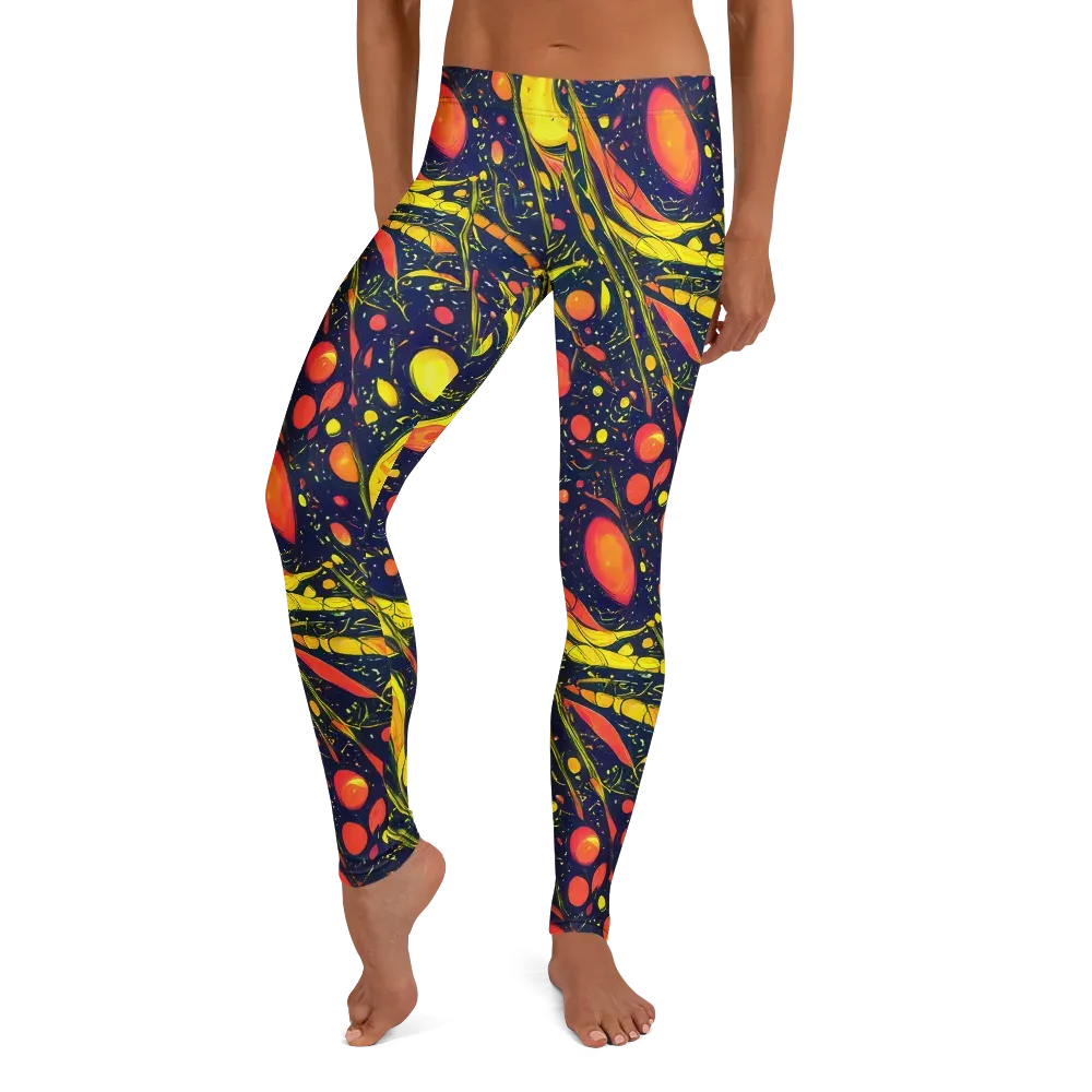 Citrus Vortex on Leggings — Front