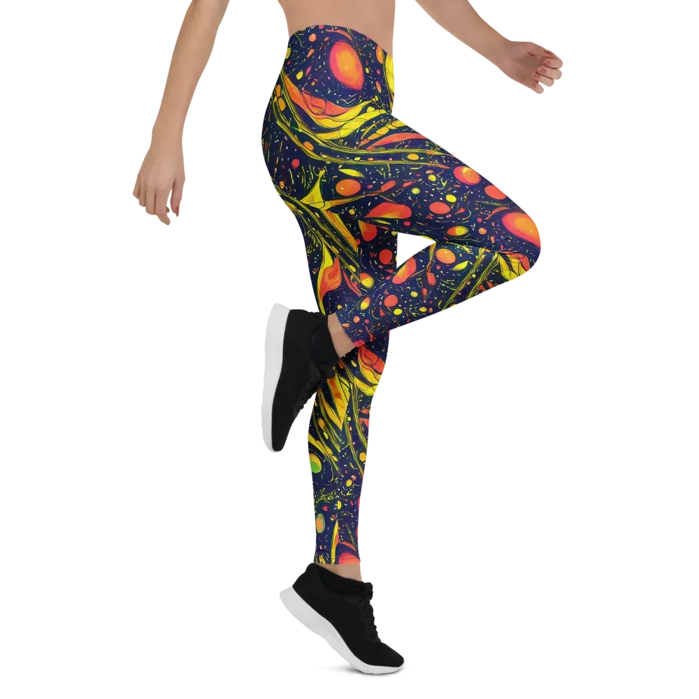 Citrus Vortex on Leggings — Right