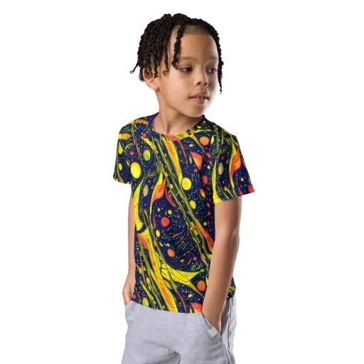 Citrus Vortex on a Kids Crew Neck T-Shirt