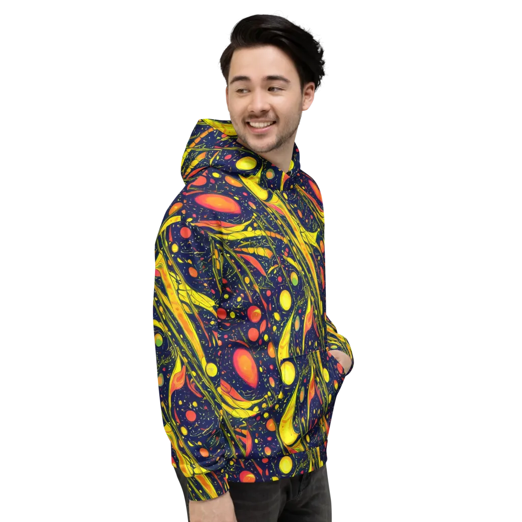 Citrus Vortex on Hoodie — Right