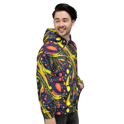 Citrus Vortex on a Hoodie