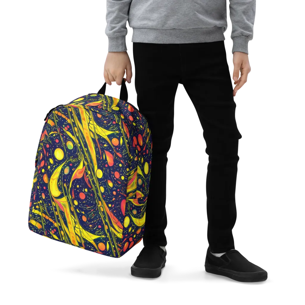 Citrus Vortex on Minimalist Backpack — Zoomed-in