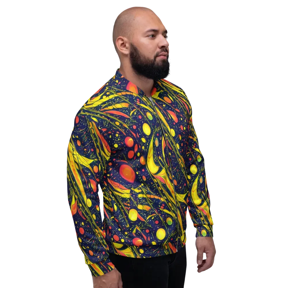 Citrus Vortex on Bomber Jacket — Right